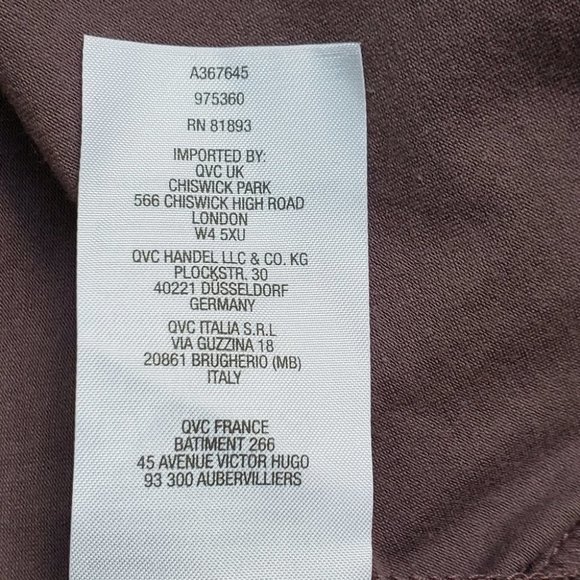 AnyBody Cozy Knit Seamed Tee Faded Plum Cotton Modal Spandex Top NWOT Size M - Picture 8 of 9